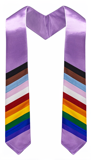 LGBTQ Pride Lavender Graduation Stoles